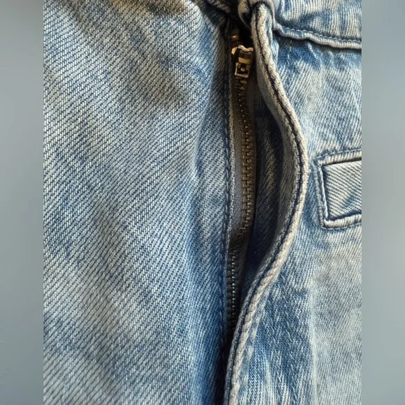 Michael Kors Women Sz 6 Blue Selma Crop Wide Leg Denim Jeans Pant Cotton Lyocell - Picture 8 of 14